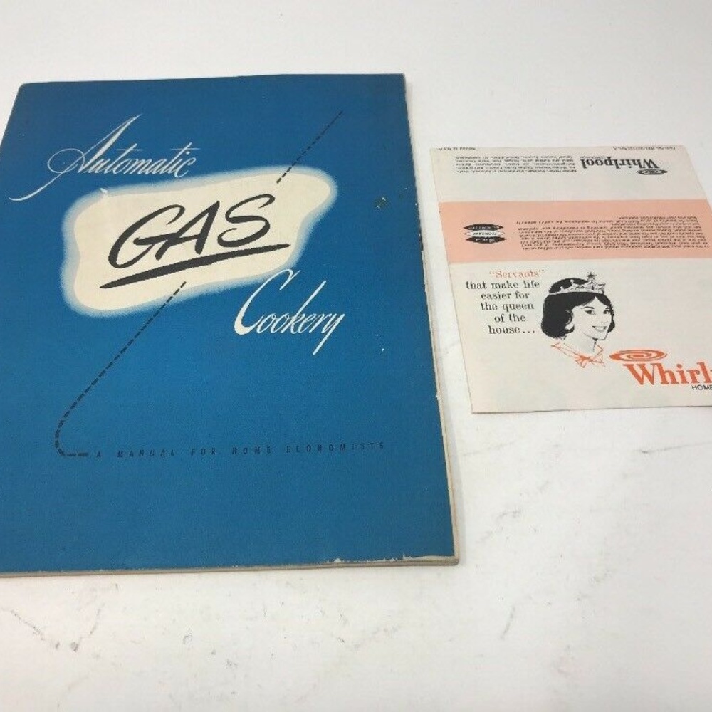Vintage Automatic Gas Cookery Home Economic Book